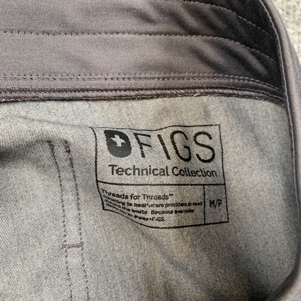 Figs Joggers Womens M Medium Gray Zamora Scrub Stretch Cargo Drawstring Pants - Picture 9 of 14